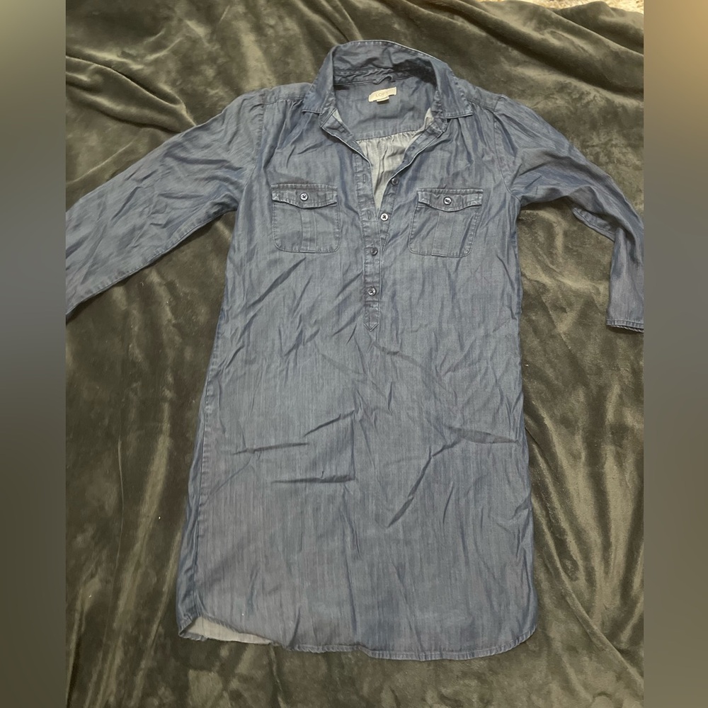 Loft Ann Taylor Denim 3/4 length sleeve - Size 0